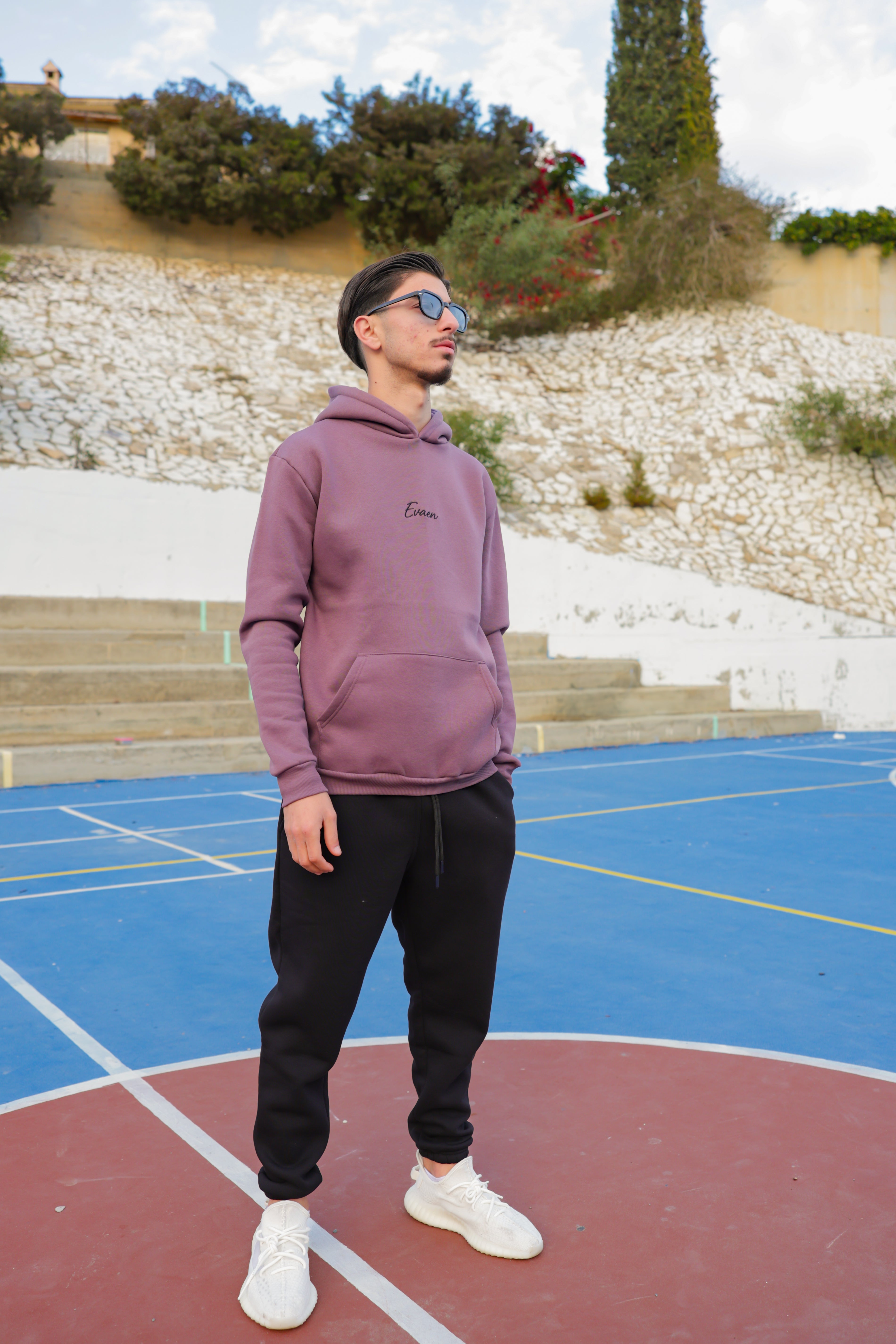 Dark Lilac Hoodie By Evaen