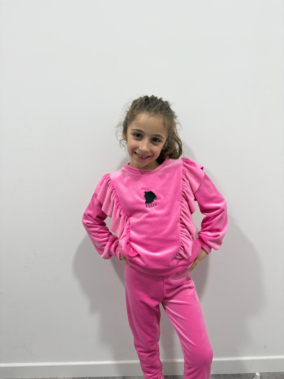 Princesses Velvet Set - Premium Kids Tracksuit