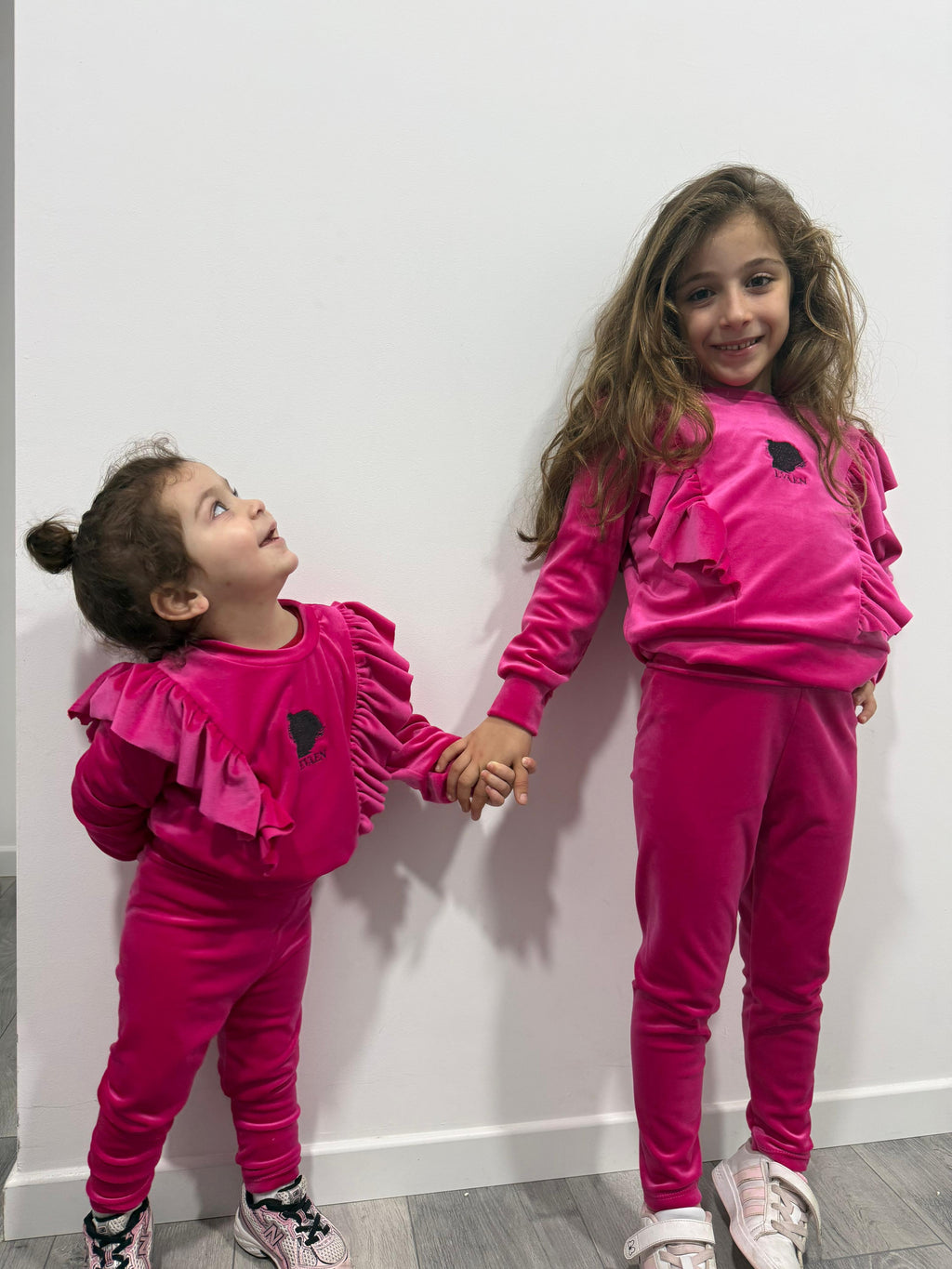 Fuchsia Velvet Set - Premium Kids Tracksuit