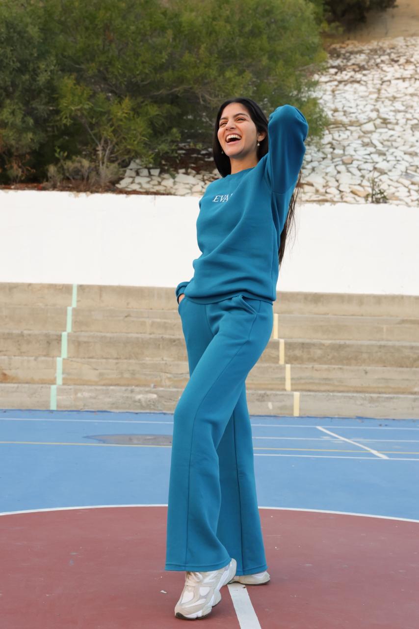 Elegant Petrol Blue Set By Evaen