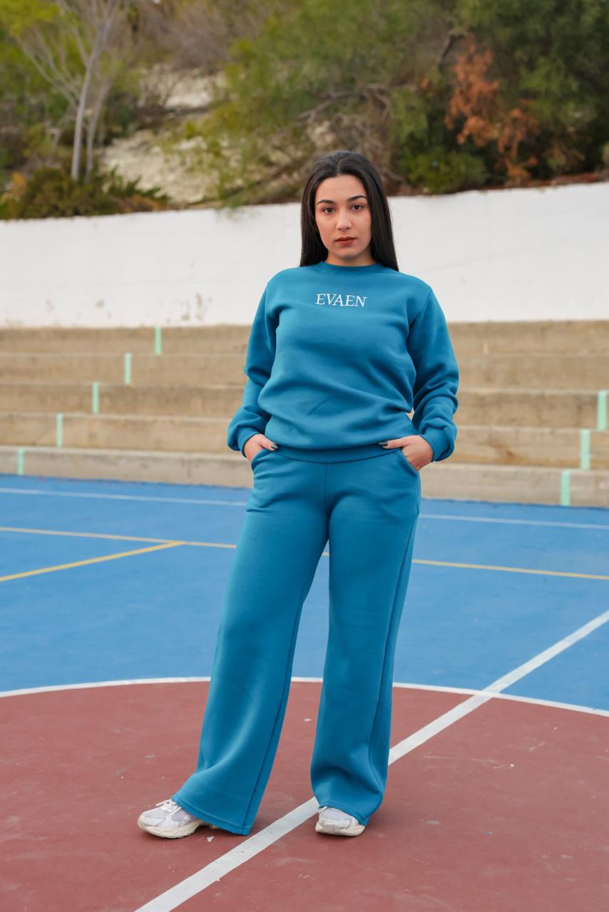 Elegant Petrol Blue Set By Evaen